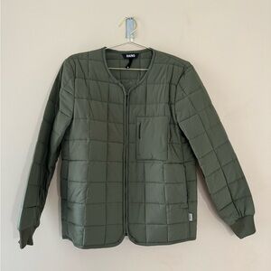 NWOT Rains Liner Jacket, Evergreen, Small